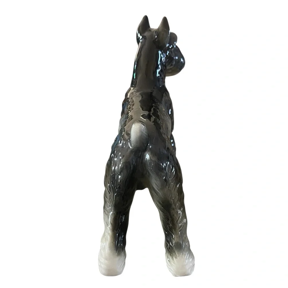 Schnauzer by Shafford Dog Statue Figure 8" Japan Fine Porcelain - Picture 5 of 8
